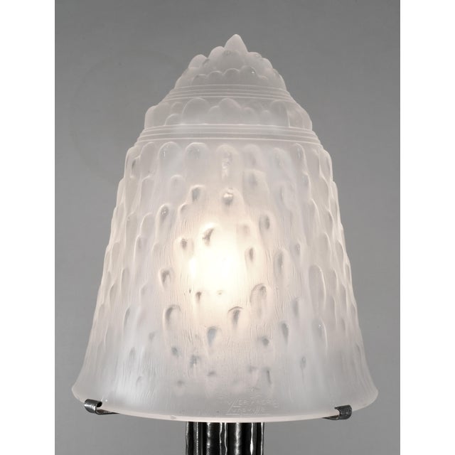 Large French Art Deco Table Lamp by Muller Freres 1920s France For Sale - Image 6 of 13