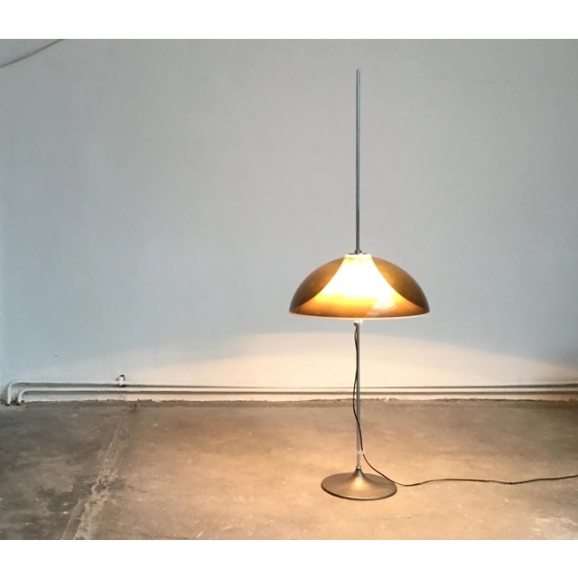 Mid-Century Modern Metal & Plastic Floor Lamp by Gino Sarfatti for Gepo, 1970s For Sale - Image 3 of 15