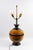 Turned Wooden Ball Lamp Base with Two Lights, 1980s For Sale - Image 9 of 11
