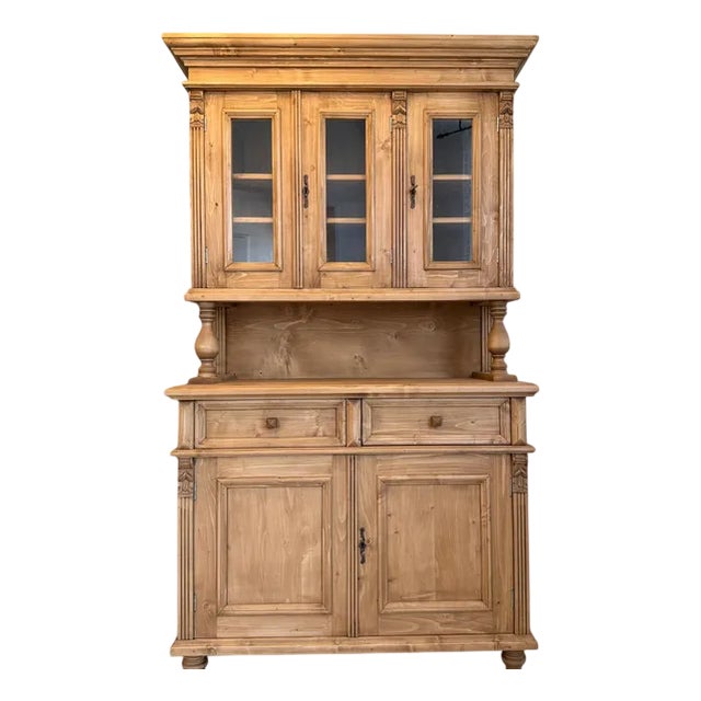 Wilhelminian Style Kitchen Display Cupboard For Sale
