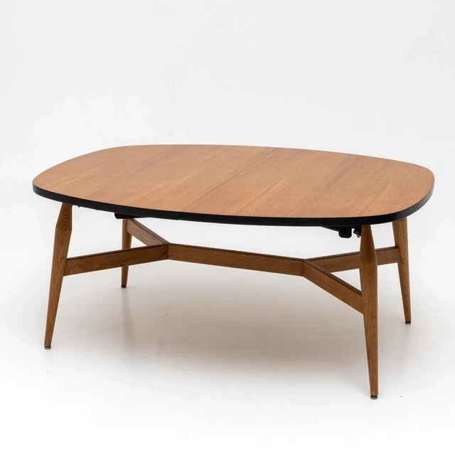 Brown Multifunctional Table, Mid-20th Century For Sale - Image 8 of 8