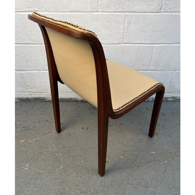 Antique White Mid 20th Century Bill Stephens for Knoll International Bentwood Dining Chairs For Sale - Image 8 of 18