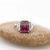 This ring features a beautiful pink and green watermelon Tourmaline with gorgeous saturated hues. It is set with sparkling...