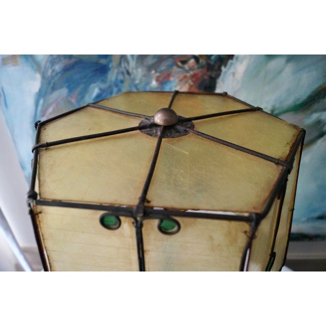 Gray Art Deco Table Lamp, France, 1935 For Sale - Image 8 of 13