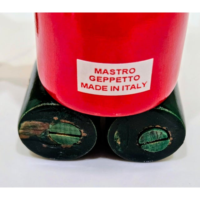 Vintage Mastro Geppetto Pinocchio Wooden Toy Figure – Made in Italy For Sale - Image 11 of 12