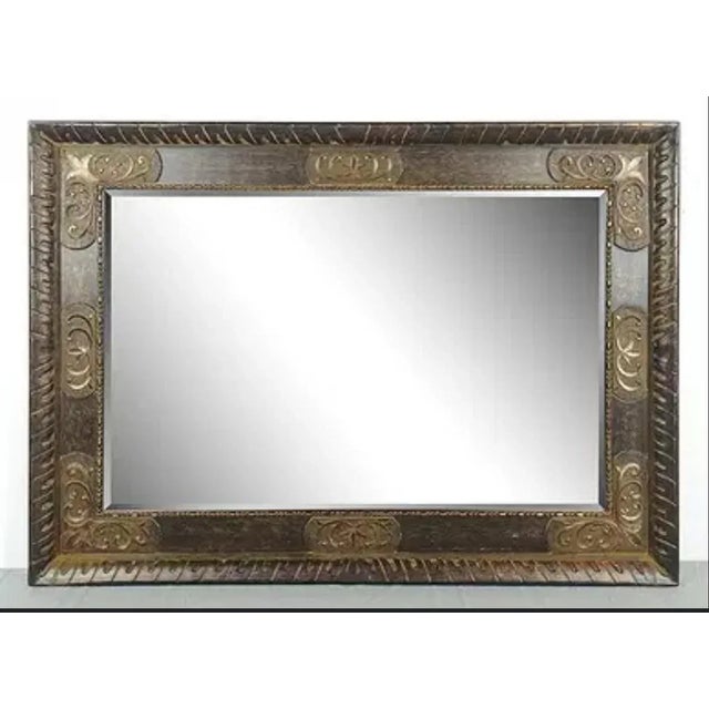 2020s Howard Elliot Collection Ornate Bevel Oversized Wall Mirror For Sale - Image 5 of 5