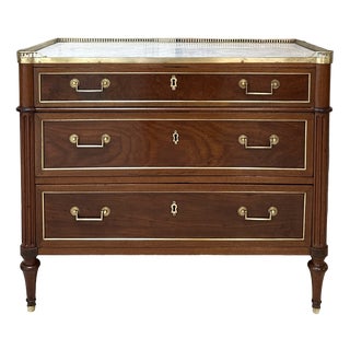 Antique Louis XVI Style Mahogany Commode, 1800 For Sale