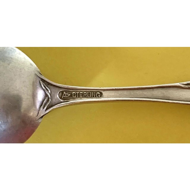 Rare 1903 Watson Art Nouveau Wheat 5 1/2" Sterling Silver Montogomery, Mo Souvenir Spoon For Sale In New York - Image 6 of 6
