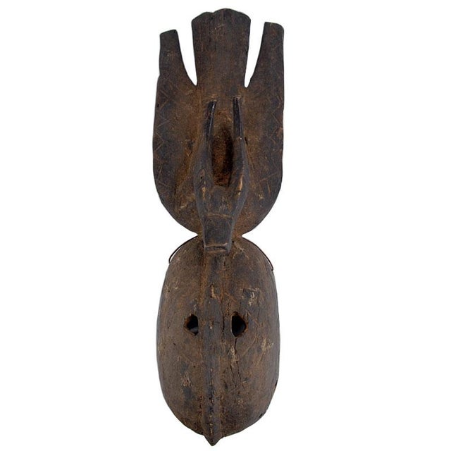 Large Tribal Mask in Wood For Sale - Image 12 of 12