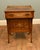 Elegant Edwardian mahogany and satinwood marquetry Davenport desk, circa 1900, of compact and highly decorative form The...