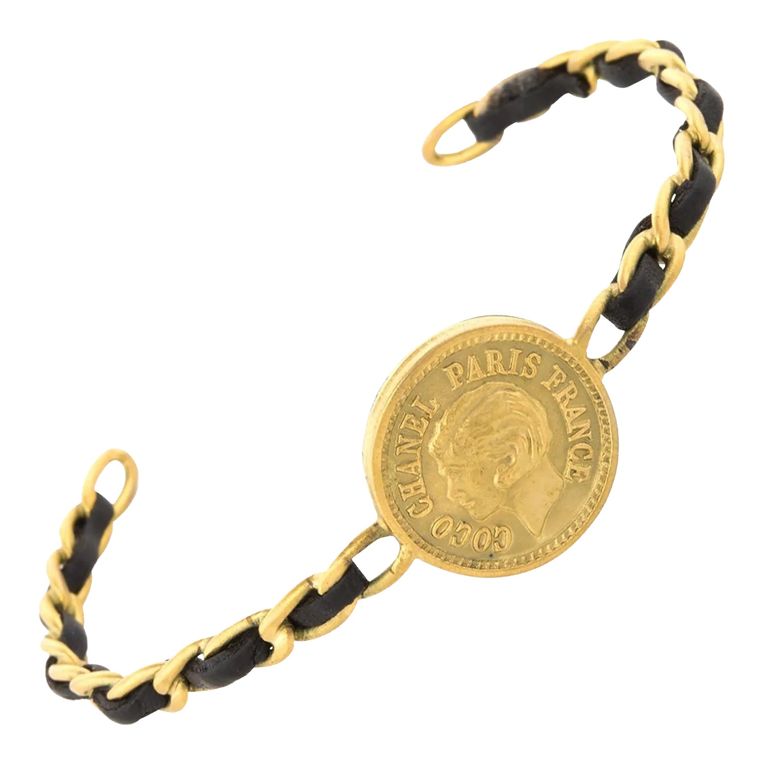 Vintage 15k Yellow Gold Hand Made English Cable Link
