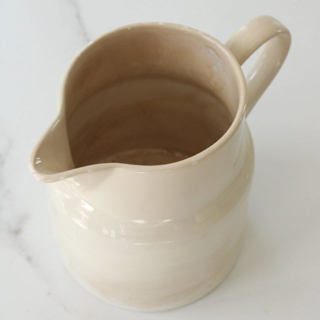 Lord Nelson English Ironstone "Lord Nelson Pottery" Milk Pitcher/Carmel Color For Sale - Image 4 of 5