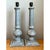 Late 20th Century Vintage Distressed Wood Table Lamps - Pair For Sale - Image 5 of 12