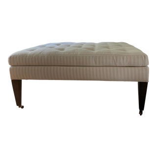 Lee Industries Tufted Cocktail Ottoman For Sale
