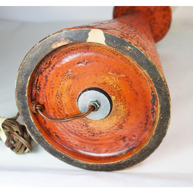 1950s Bitossi Italy Ceramic Table Lamp For Sale - Image 6 of 12