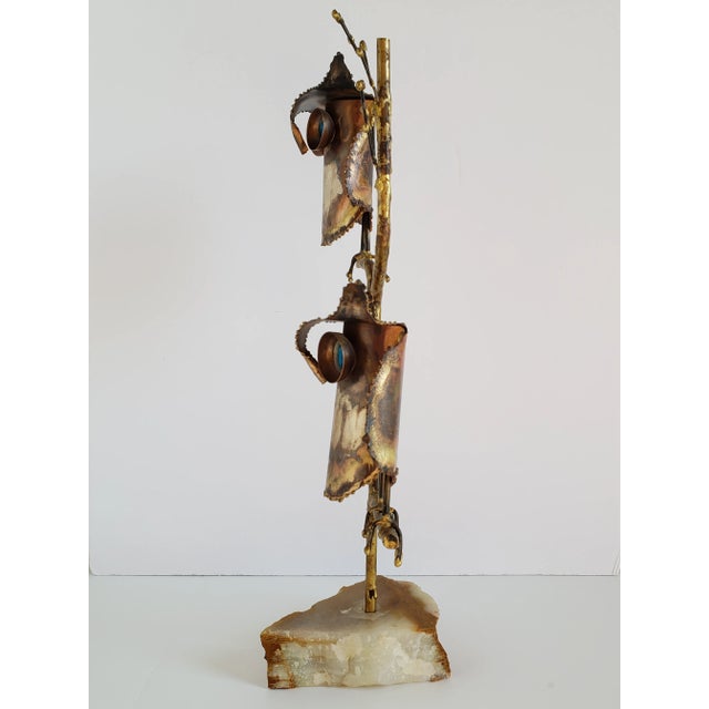 Mid-Century Modern Mid Century Modern Curtis Jere Hoot Owls Brutalist Sculpture For Sale - Image 3 of 12