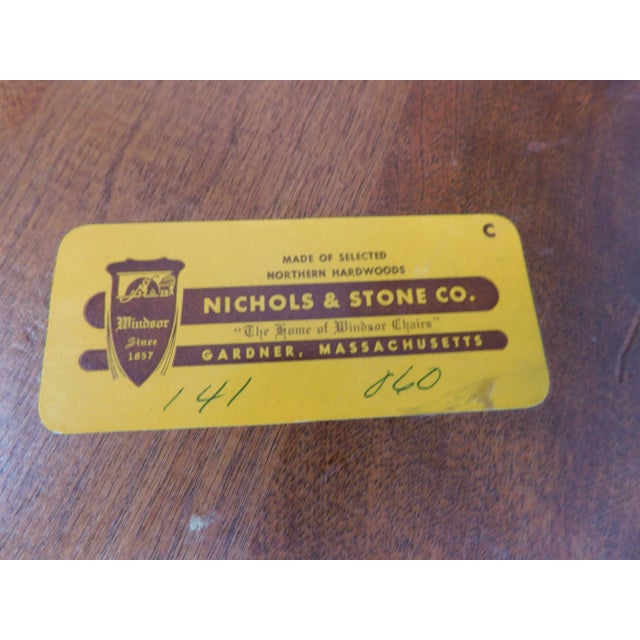 Brown Nichols & Stone Thumb Back Windsor Style Chairs - Set of 6 For Sale - Image 8 of 9