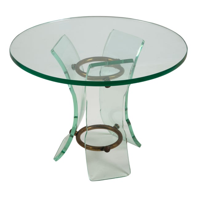 Glass Coffee Table by Pietro Chiesa for Fontana Arte, 1940s For Sale