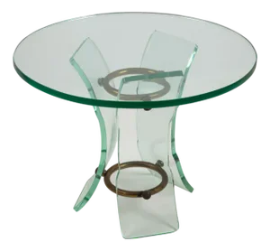 Glass Coffee Table by Pietro Chiesa for Fontana Arte, 1940s