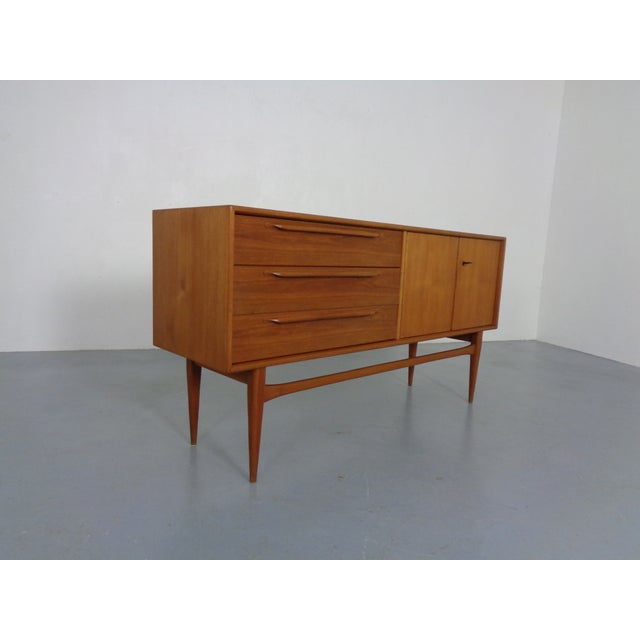 Wood Small Teak Sideboard by Heinrich Riestenpatt for RT Möbel, 1960s For Sale - Image 7 of 18