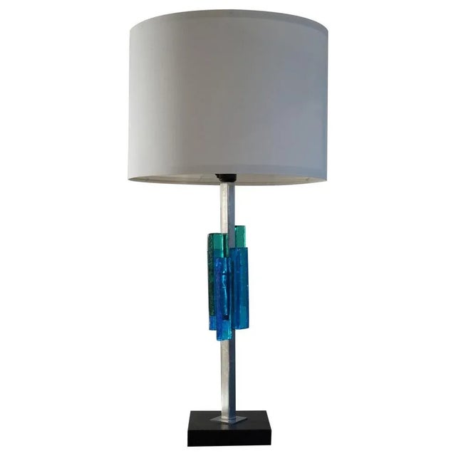 Modern Danish Metal & Glass Table Lamp by Svend Aage for Holm Sørensen , 1960s For Sale - Image 10 of 10