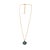 Contemporary Blue Enamel Jade Stone Evil Eye Pendant Gold Chain Necklace For Sale - Image 3 of 9