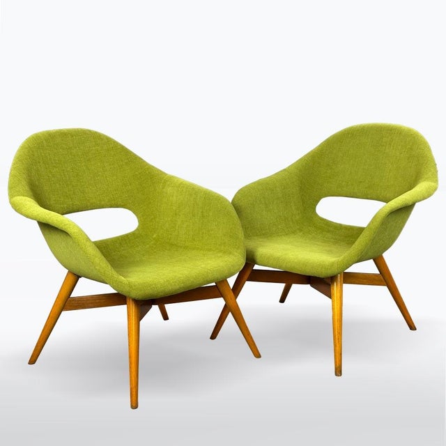Set of Mid-Century Modern Armchairs by Miroslav Navrátil, Czech Republic, 1950s For Sale - Image 11 of 11