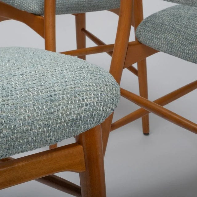 Brown Dining Chairs by Hugo Troeds Bjärnum, 1950s, Set of 4 For Sale - Image 8 of 10