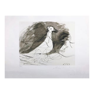 "Pigeons" 1980s Pablo Picasso Estate Lithograph For Sale