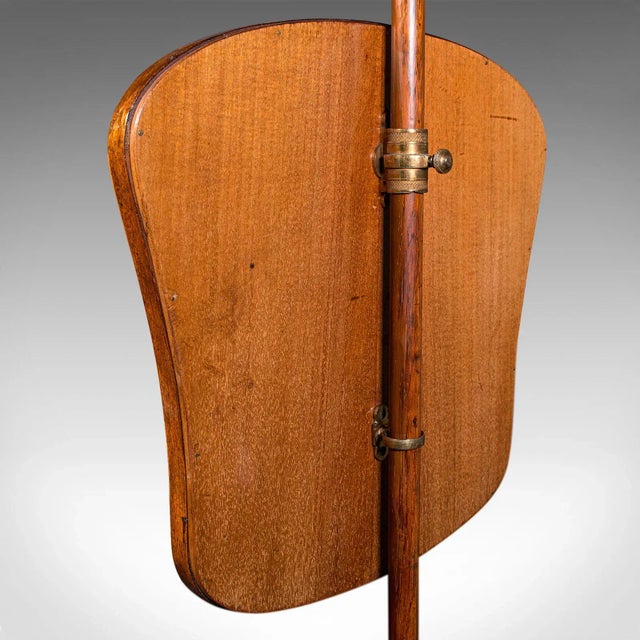 Brown 1820s Antique Regency English Needlepoint Pole Screen For Sale - Image 8 of 13