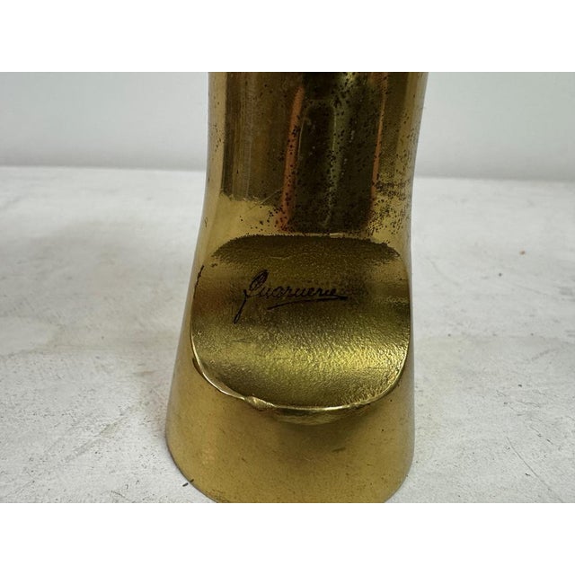 Italian Brass and Chrome Sculpture, 1970s For Sale - Image 9 of 10