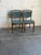 1960s Vintage Danish Teak Dining Chairs Set of 2 Mid Century Modern Upholstered Chairs For Sale - Image 5 of 10
