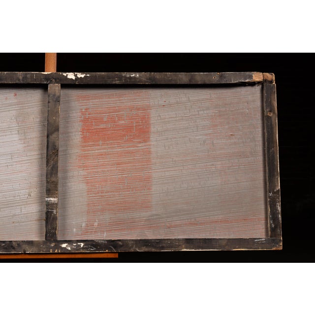1940s Large Coca Cola Framed Tin Litho Sign For Sale - Image 12 of 13