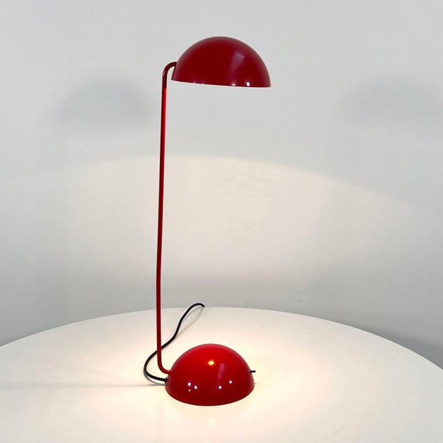 Late 20th Century Red Bikini Table Light by R. Barbieri & G. Marianelli for Tronconi, 1970s For Sale - Image 5 of 8