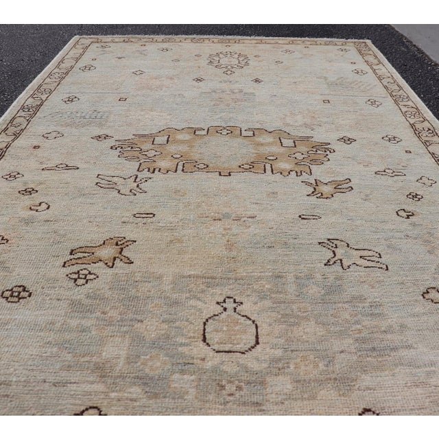 Elegance Modern Tabriz Style Rug by Keivan Woven Arts 3'2 X 4'11 For Sale - Image 11 of 14