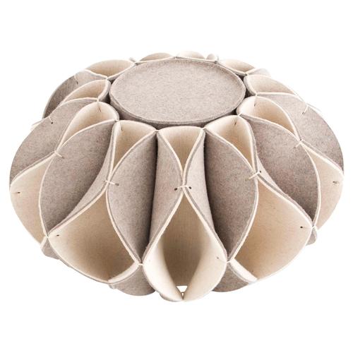 Textile Ruff High Pouf by Gandia Blasco For Sale - Image 7 of 7