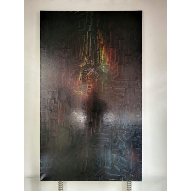 Large Abstract Composition, 1990s, Canvas Painting For Sale - Image 3 of 3