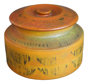 Mid-Century Italian Ceramic Bowl with Lid by Alessio Tasca, 1960s