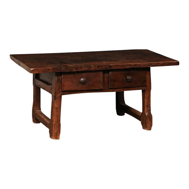 Late 18th Century Two-Drawer Coffee Table, Spain For Sale