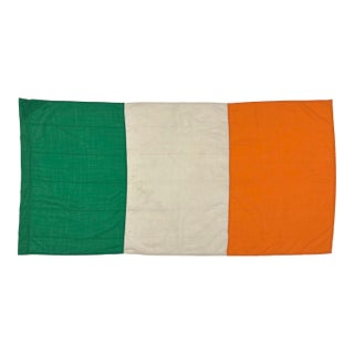 Vintage Sewn Cloth Flag of Ireland For Sale