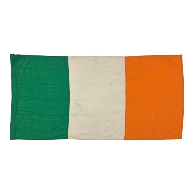 Vintage Sewn Cloth Flag of Ireland For Sale