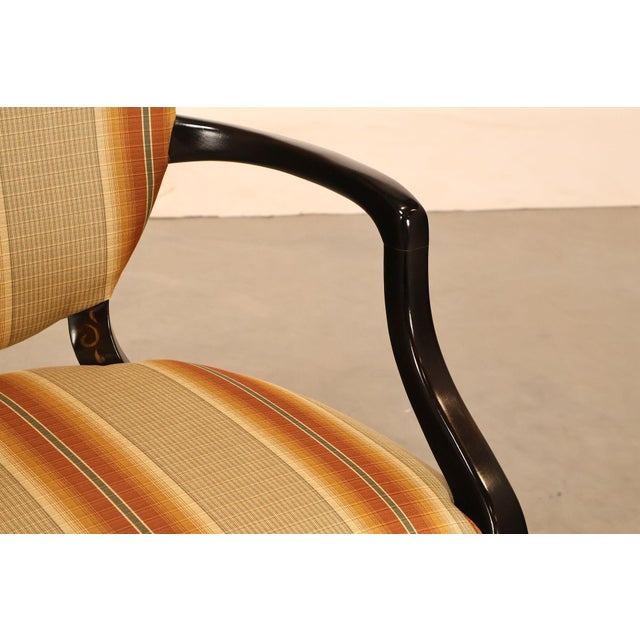 Brown Baker Furniture Set Of Eight Oval Back Dining Chairs For Sale - Image 8 of 18