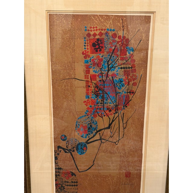Wood 1979 Lebadang “Joyeux” Signed e.a. Artist’s Proof Serigraph, Framed With Documentation For Sale - Image 7 of 14