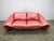 Italian Red Leather Sofa by Divanotti, Postmodern, 1990s For Sale - Image 17 of 18