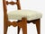 Brown Guillerme & Chambron, Dining Chairs, Oak, Green Fabric, France, 1950s For Sale - Image 8 of 11