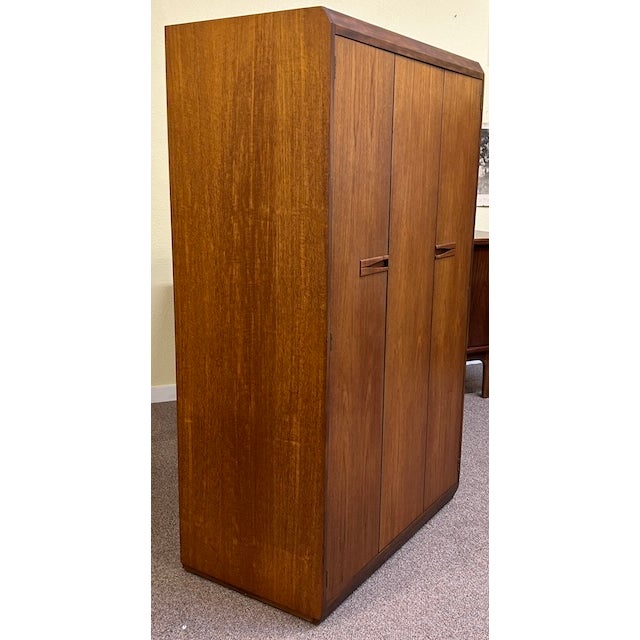 White & Newton Teak Armoire by White & Newton C1960's Mid Century Modern. Uk Import For Sale - Image 4 of 13