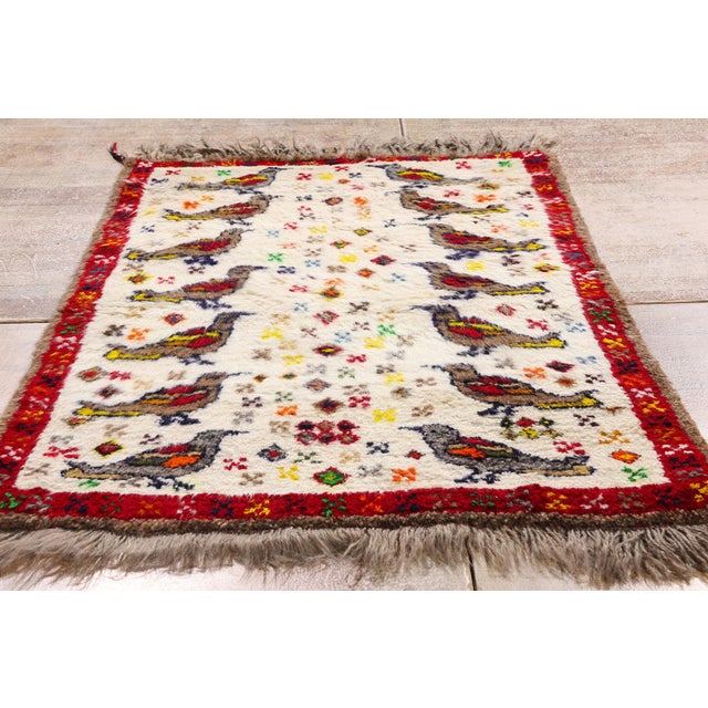 Vintage Persian Gabbeh Rug, 02'09 X 04'04 For Sale - Image 9 of 11