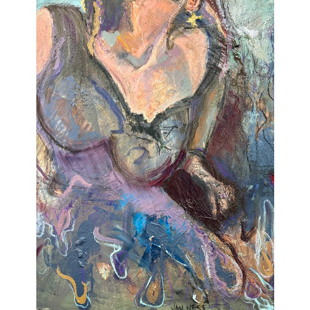 “Dreaming", Figurative Original Oil Paintings, Statement Piece, One-of-a-Kind For Sale - Image 12 of 14