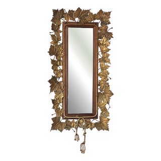 Vintage Mirror in Bronze, 1950s For Sale