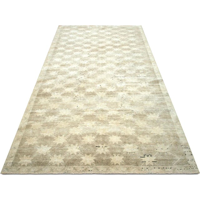 1960s Turkish Oushak Rug For Sale In Los Angeles - Image 6 of 7